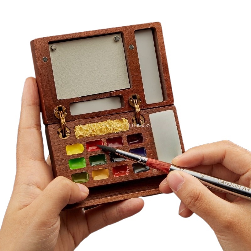 Gouache Paint Set - Портативный набор для рисования из массива