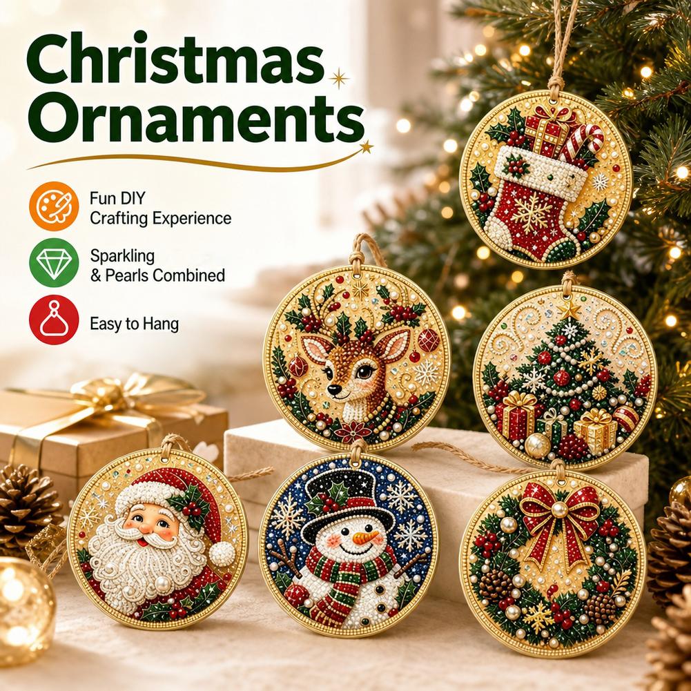 Art Craft Kit - 6 шт. Набор для создания рождественских