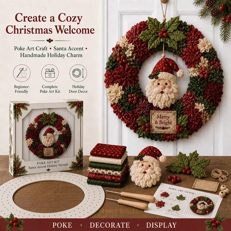 Art Craft Kit - Набор для творчества «3D Рождественское тканевое