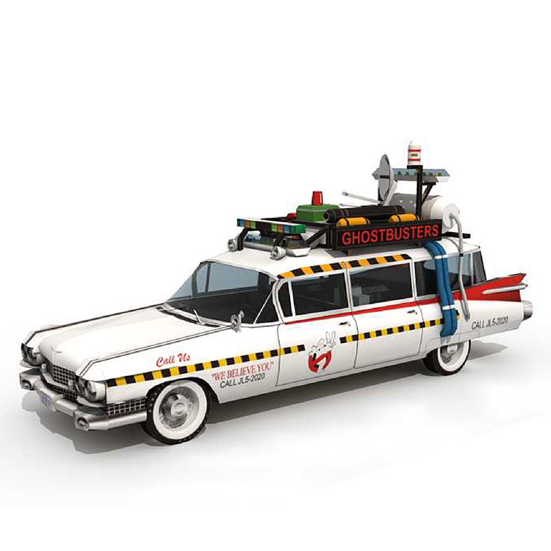Art Craft Cardboard - Ghostbusters автомобиля Ecto-1A 1:20 и рисунком
