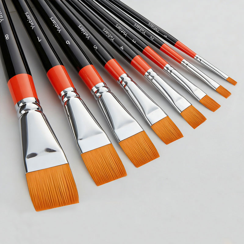 Gouache Paint Set - 1 шт. плоская кисть для художников