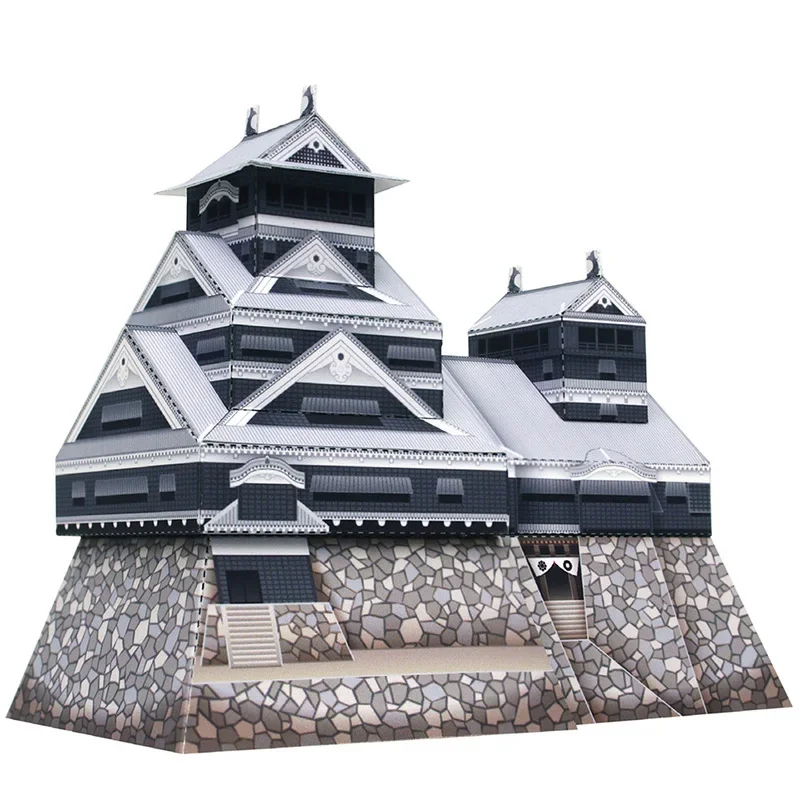 Art Craft Cardboard - Японский замок Кумамото, складной мини-3D бумажный