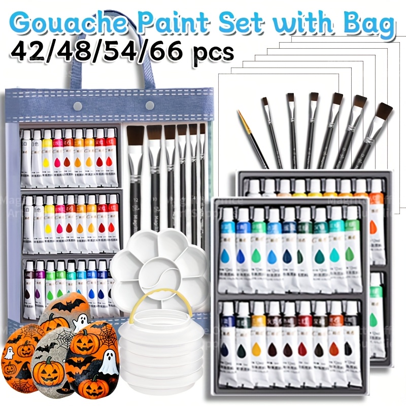 Назад в школу, 42/48/54/66 шт. – обзор и цена Gouache Paint Set