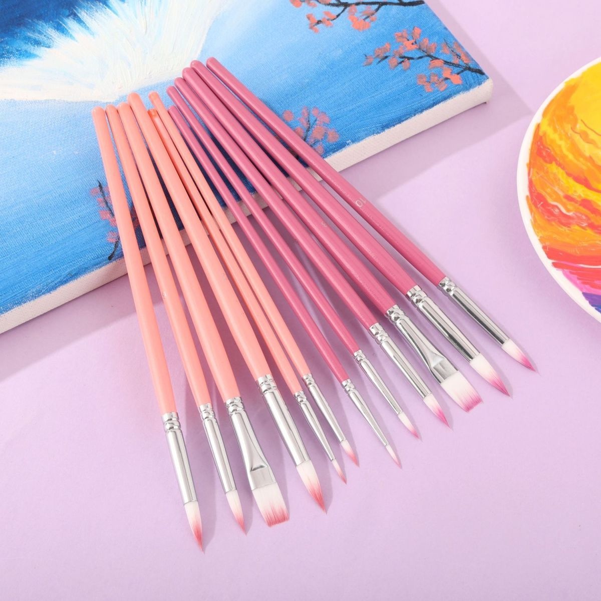 Набор из 6 нейлоновых кистей д – обзор и цена Gouache Paint Set