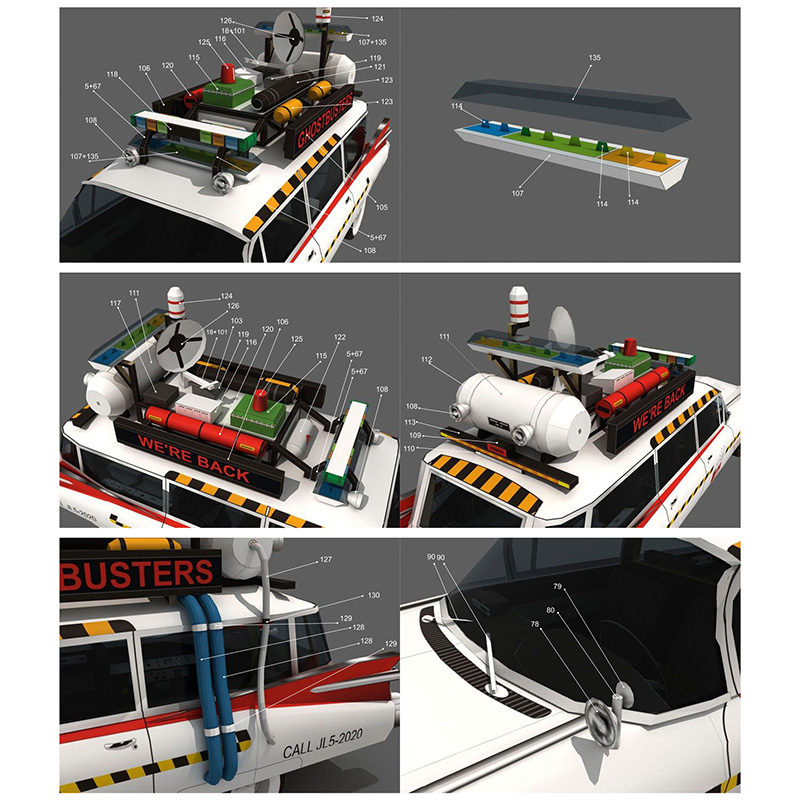 Ghostbusters автомобиля Ecto-1 – обзор и цена Art Craft Cardboard