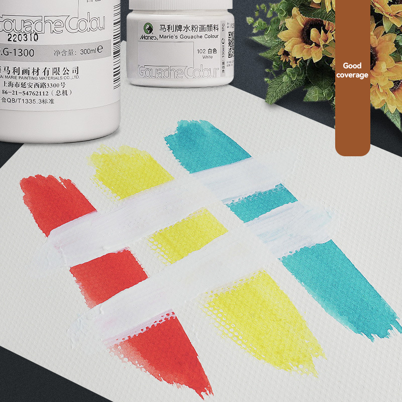 Белая краска для гуаши, 100 мл – обзор и цена Gouache Paint Set