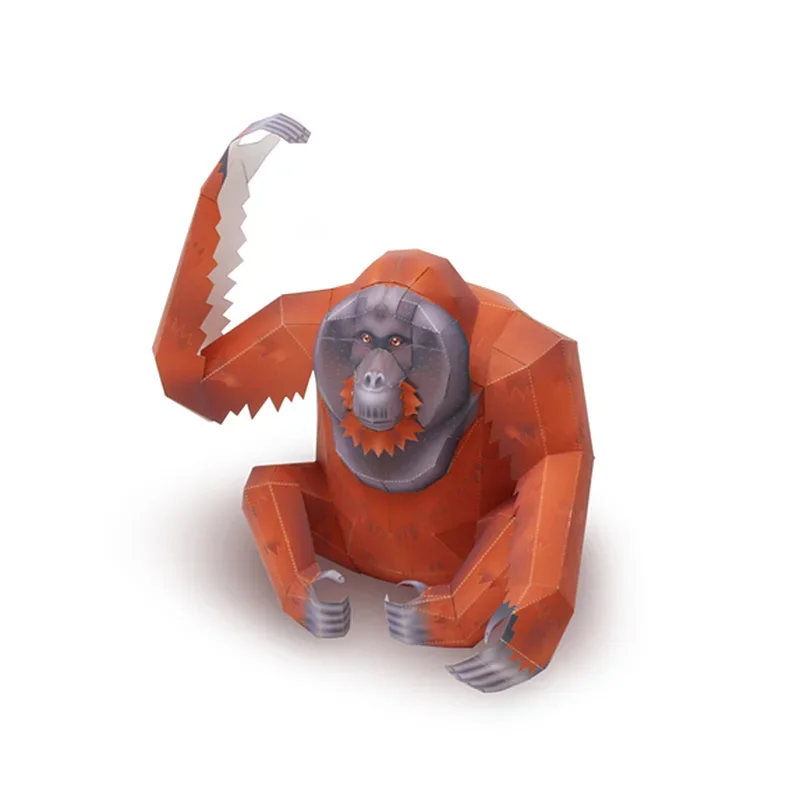 Орангутанг Горилла Оригами Иск – обзор и цена Art Craft Cardboard