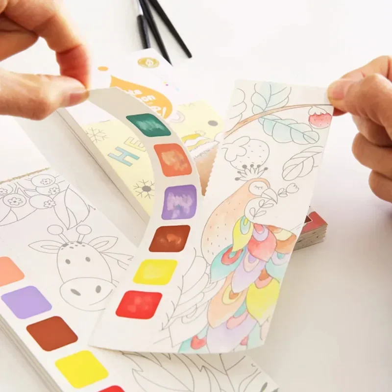 Детская портативная книга для  – обзор и цена Gouache Paint Set